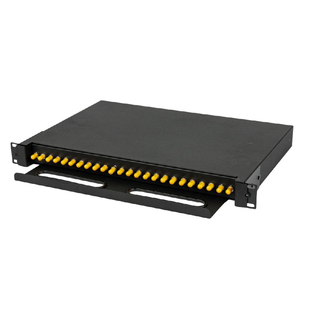 Guide rail pull-out 24 port ST-24 core fiber optic distribution box